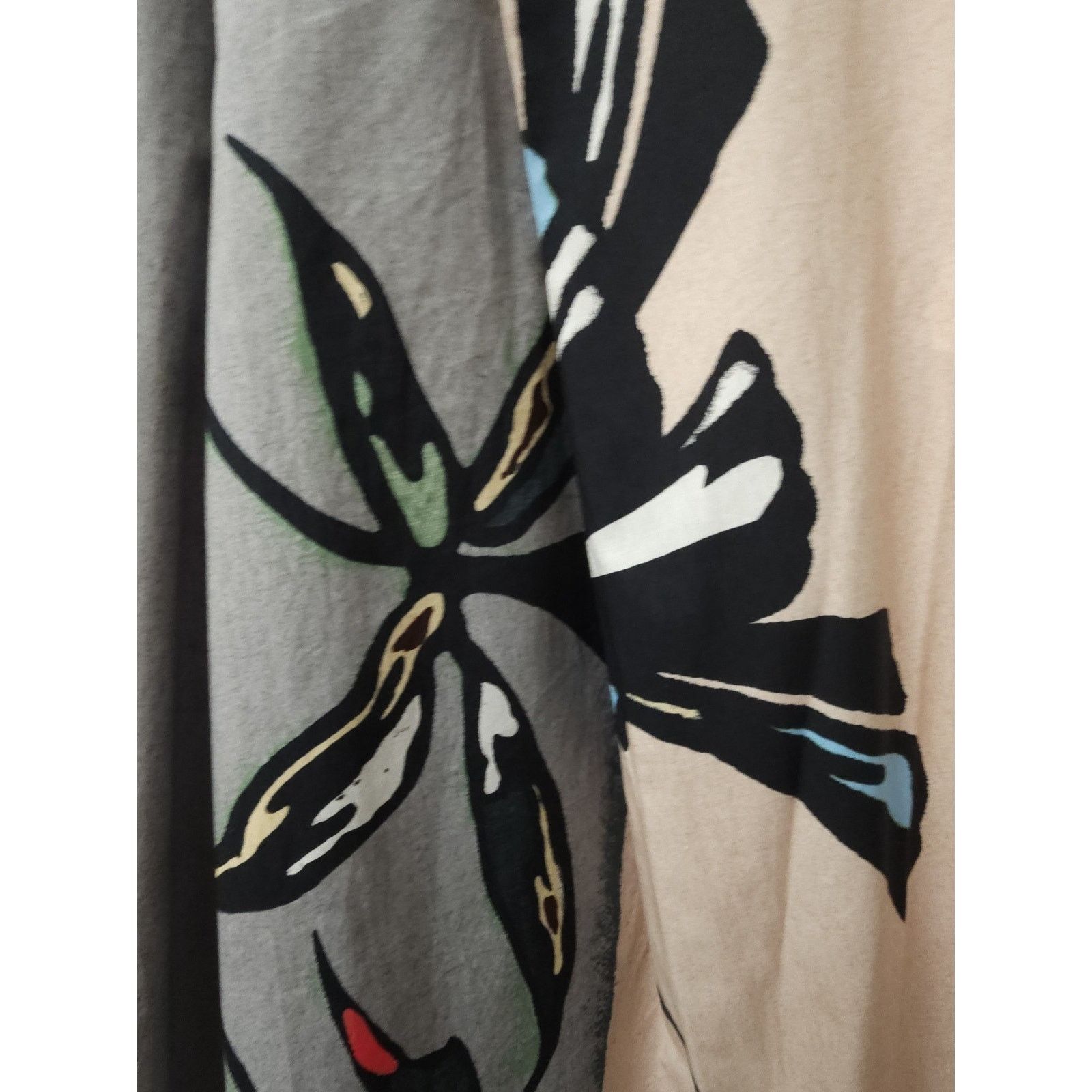 Marni Italian Abstract Print Silk Cotton Midi Dress, Size 38