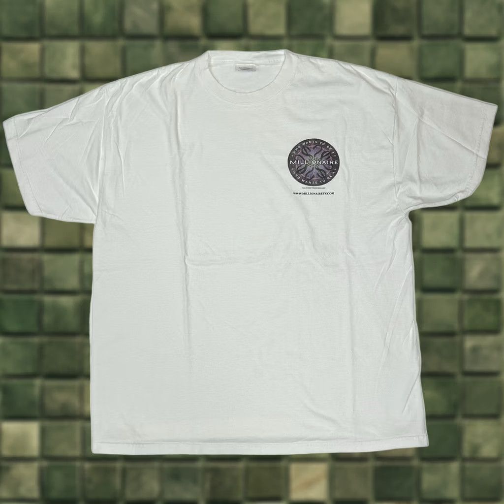 Vintage VINTAGE Who Wants To Be A Millionaire Regis Philbin TV Show Promo Tee XL 2000s Mens Size US XL / EU 56 / 4 - 1 Thumbnail