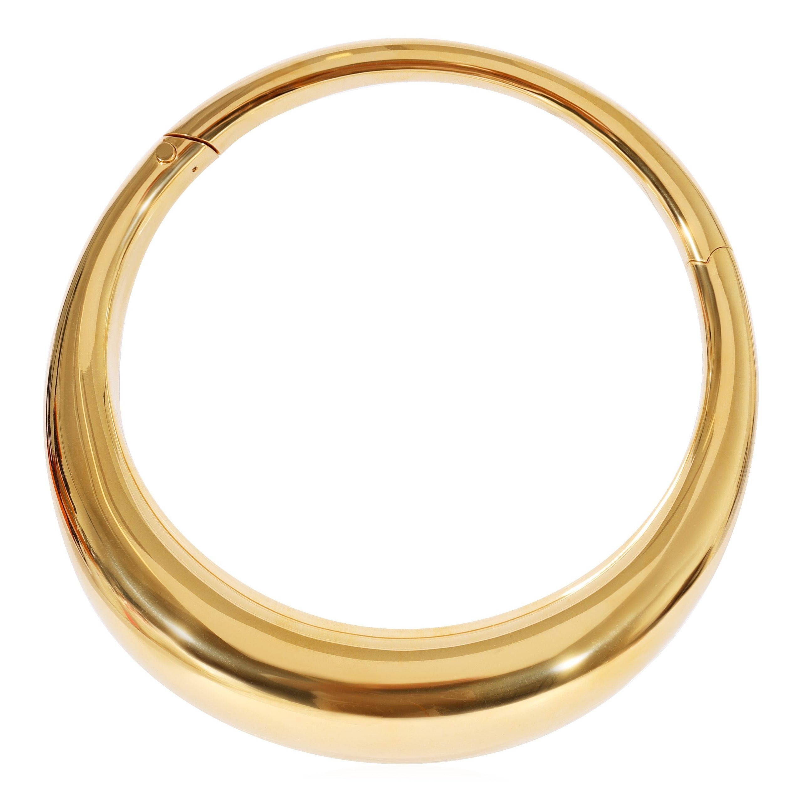 image of Alexander Mcqueen Gold Tone Tubular Choker Necklace, Women's