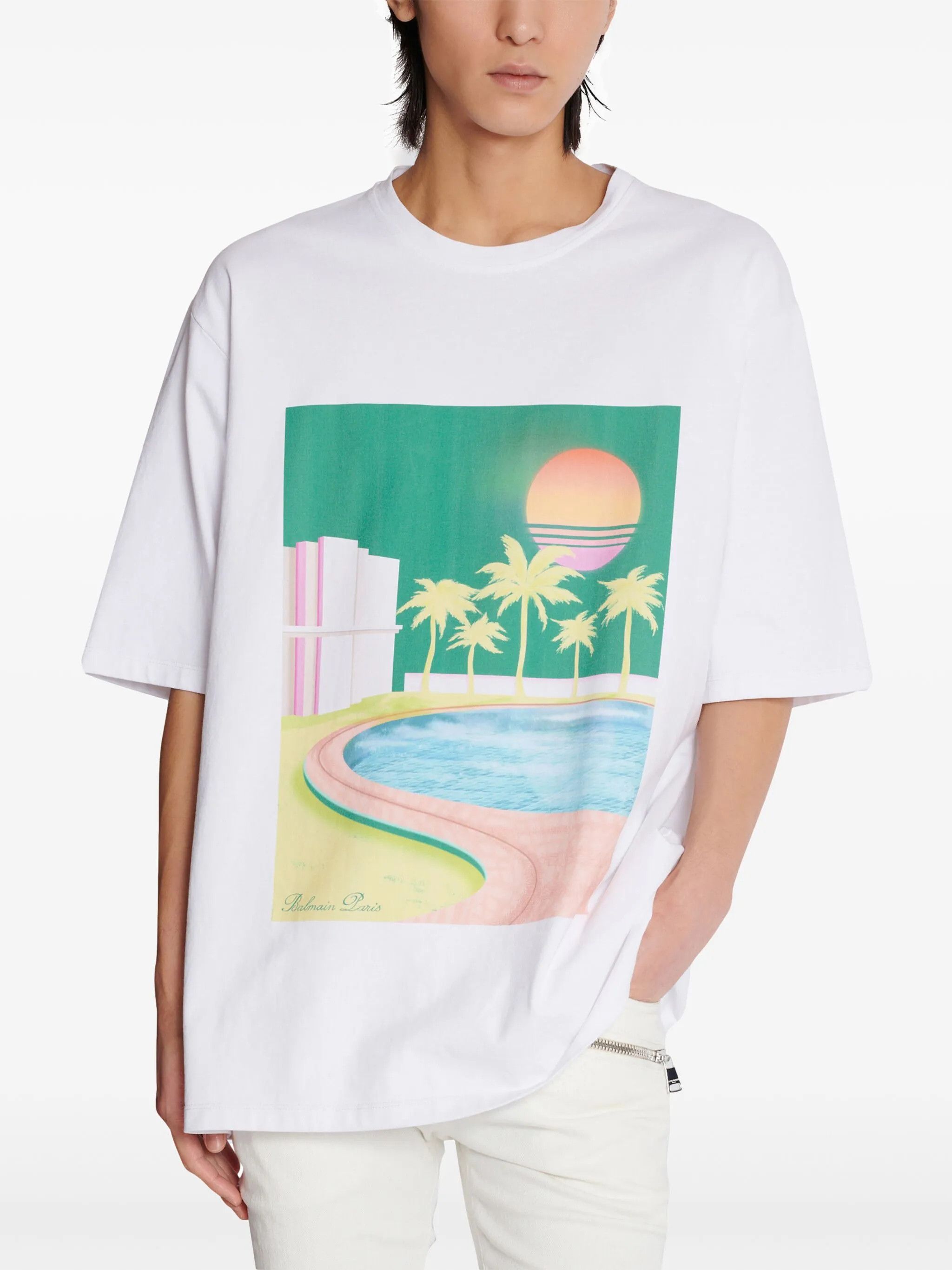 Balmain o1loc1c1125 T-Shirts in White Size US S / EU 44-46 / 1 - 2 Thumbnail
