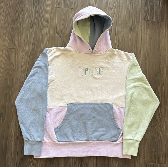 Rip N Dip RIPNDIP Pastel Color Block Hoodie XL Grailed