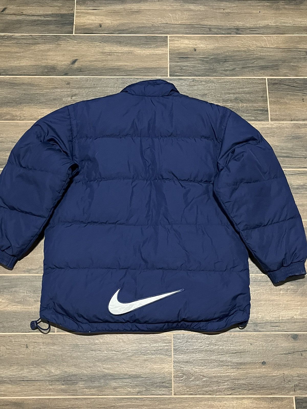 Nike × Vintage Nike Big Swoosh Logo Puffer Jacket Boxy Size US M / EU 48-50 / 2 - 6 Thumbnail