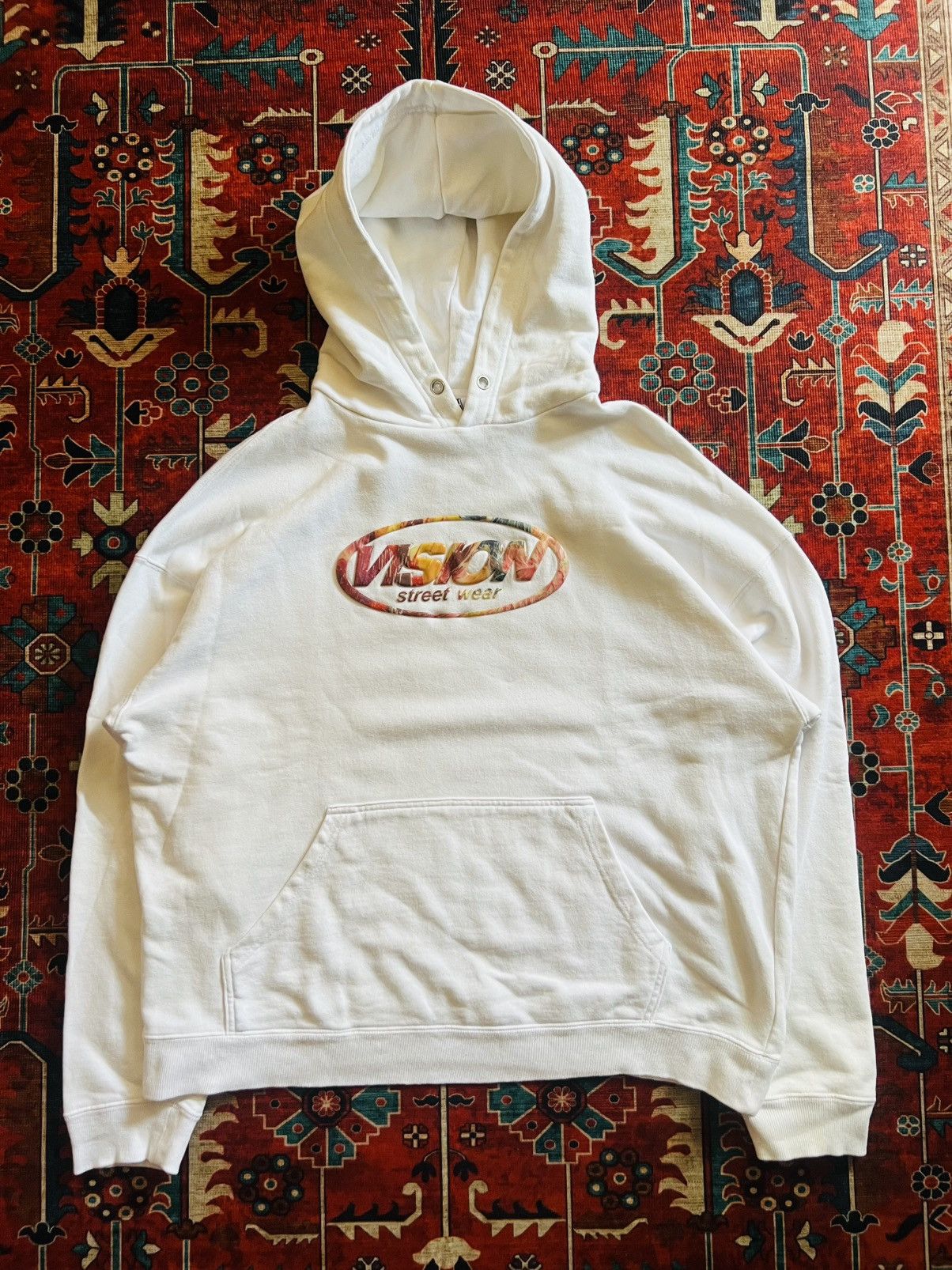 Vision Streetwear Vision Streerwear White Pullover Hoodie Size US M / EU 48-50 / 2 - 1 Thumbnail