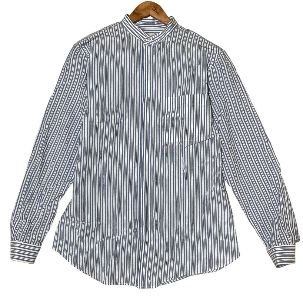 Paul Smith Paul Smith Paul Smith Stripe Band Collar Shirt Textile Dress Shirt 143359 509T DUTY FREE for USA Size ONE SIZE - 1 Thumbnail