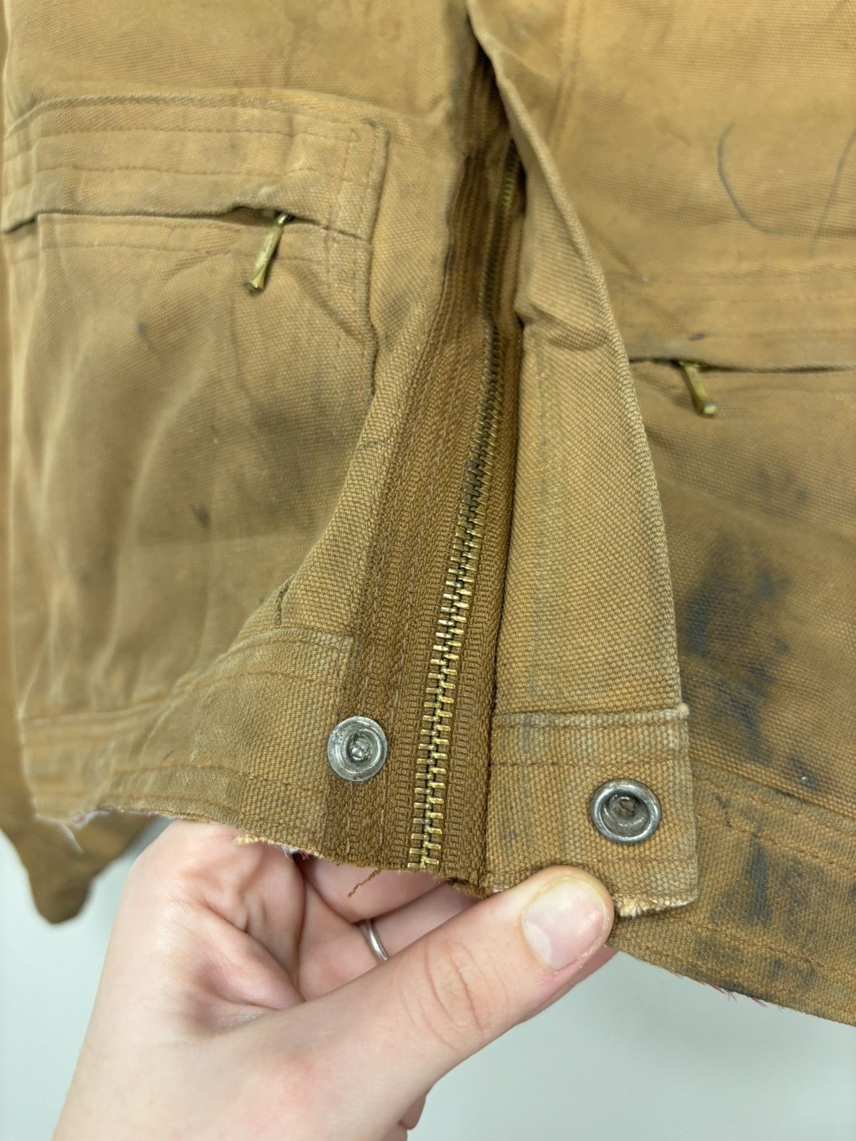 Carhartt Vintage 90s Carhartt USA Made Work Hype Boxy Cropped Jacket Size US M / EU 48-50 / 2 - 9 Thumbnail