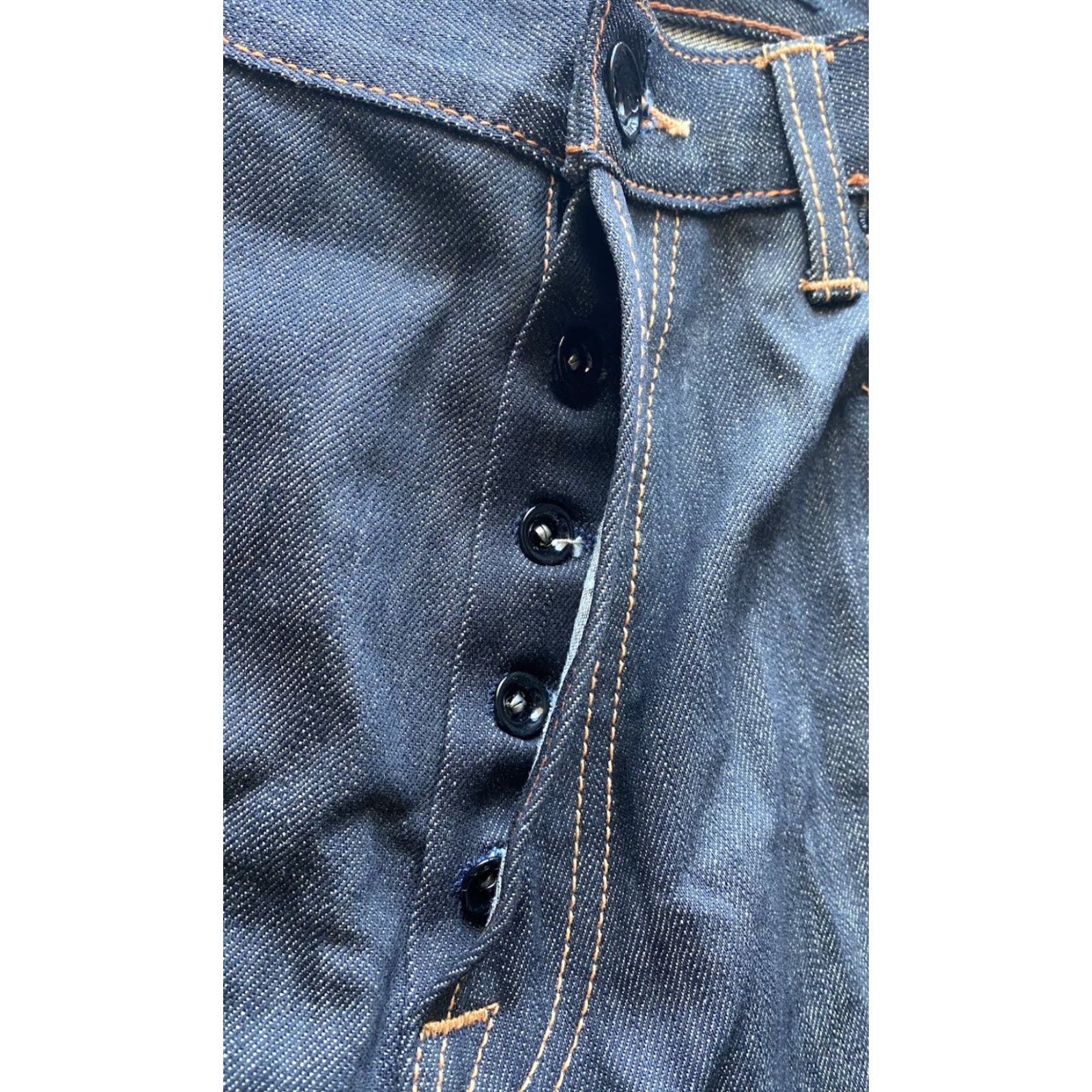 Ed Hardy Ed Hardy Jeans Mens 38x34 Regular 2009 Blue Cotton Spandex Button Closure Straight Jeans Pants Size US 38 / EU 54 - 7 Thumbnail