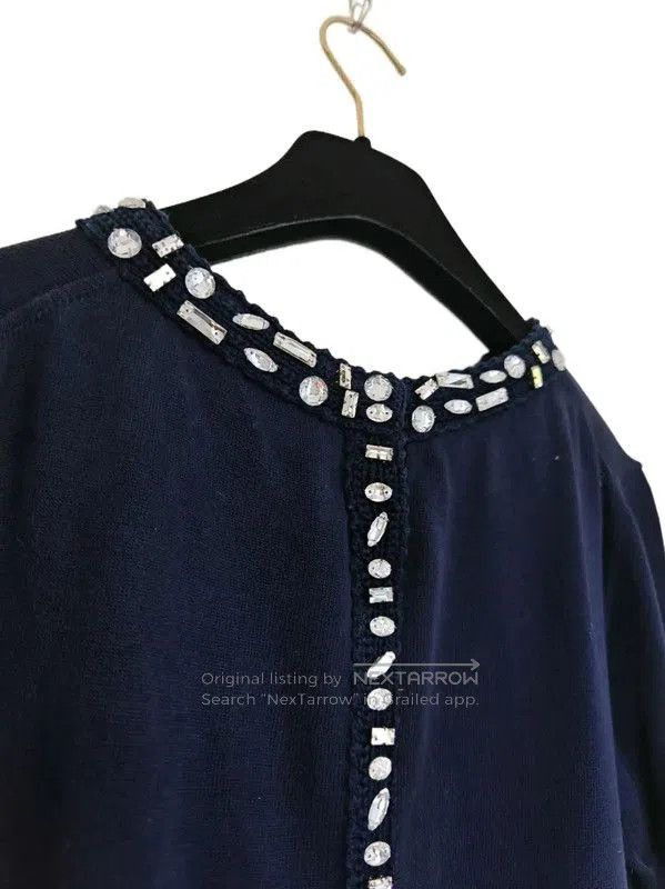 Dior Dior Spring Autumn Navy Cotton Short Sleeve Top . Size XS / US 0-2 / IT 36-38 - 5 Thumbnail