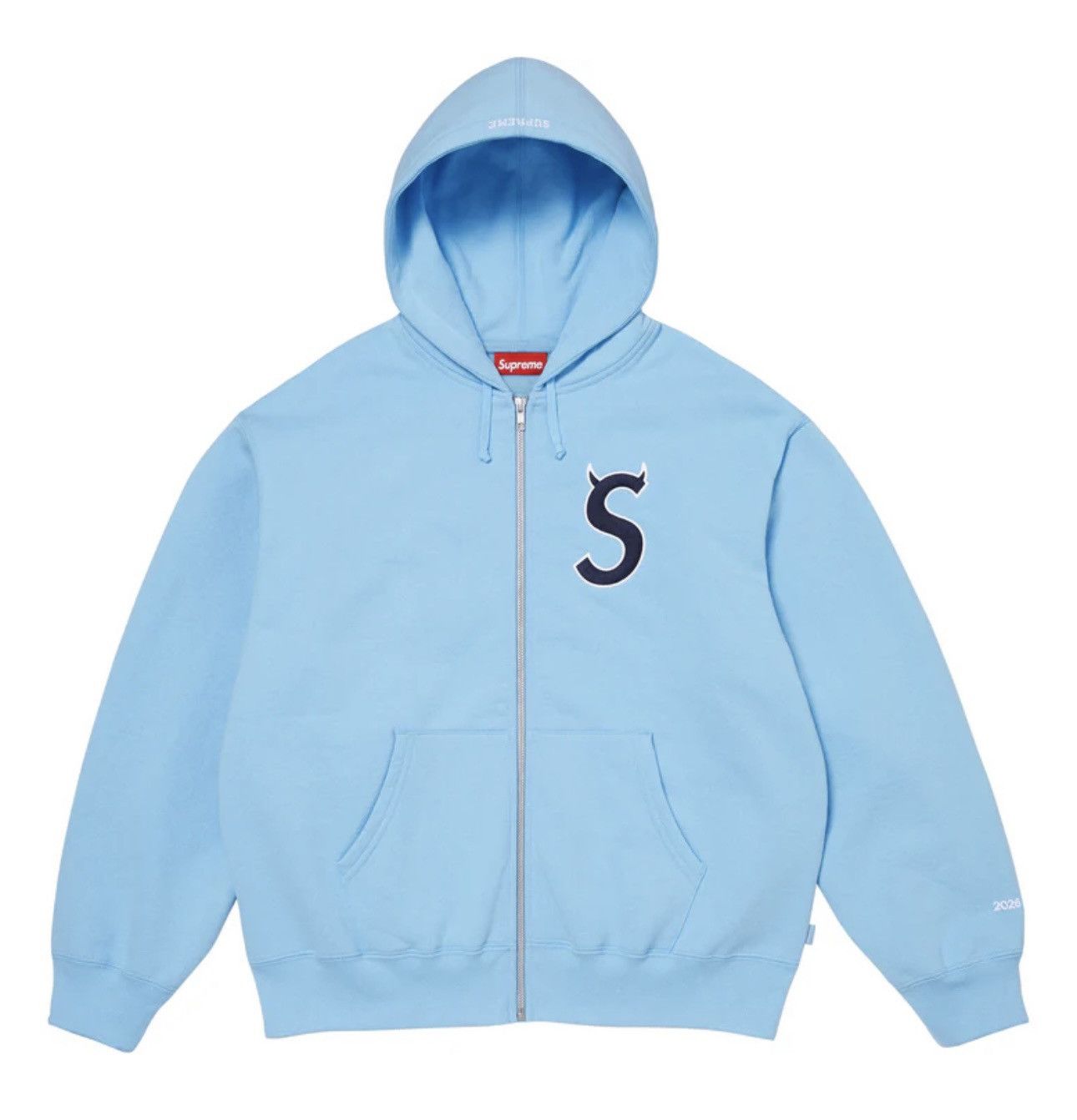 Supreme Devil S Logo Zip Up Hooded Sweatshirt Size US L / EU 52-54 / 3 - 1 Thumbnail