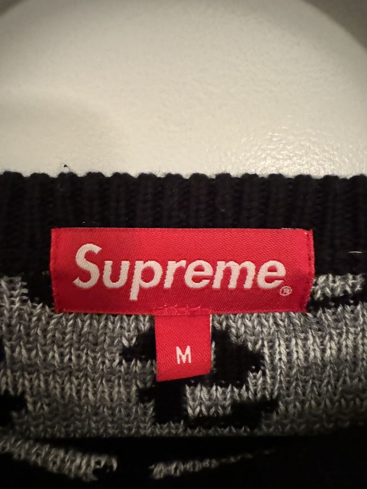 Supreme Supreme Black Repeat S Sweater Size US M / EU 48-50 / 2 - 2 Thumbnail