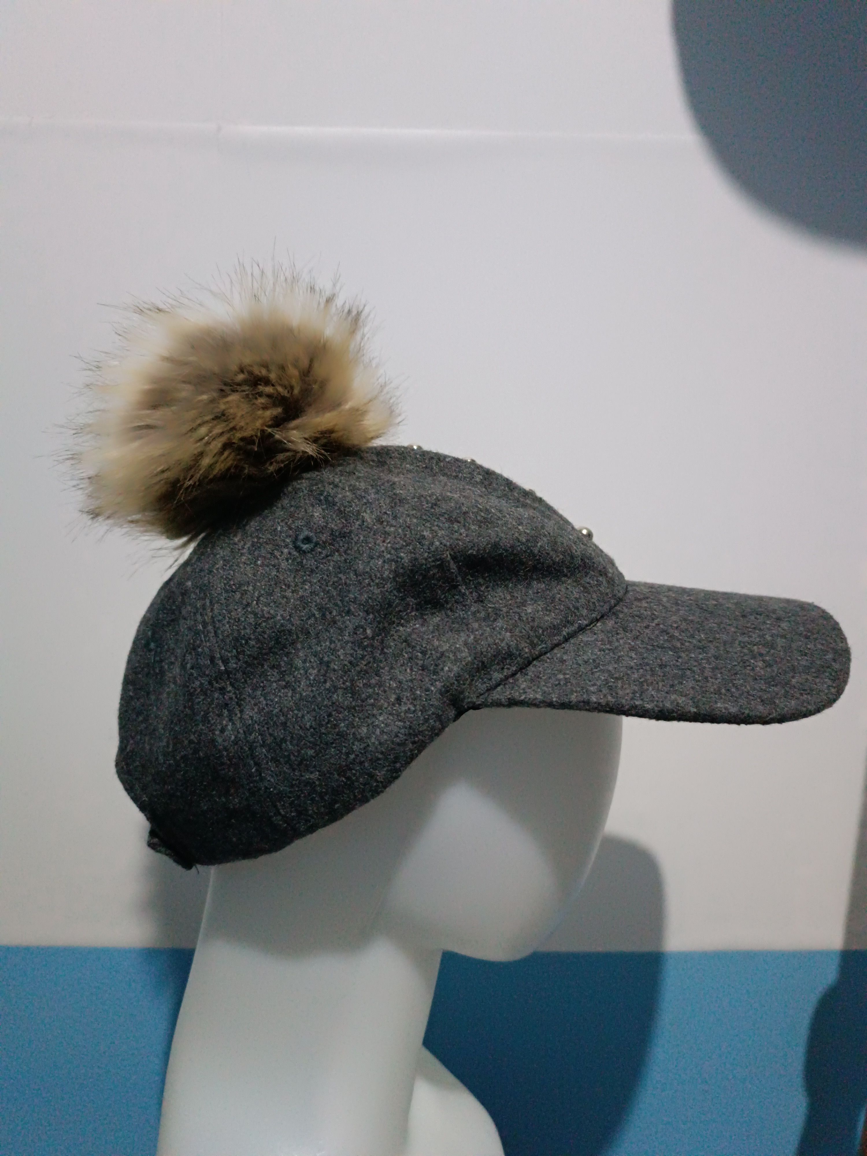 Japanese Brand Baseball Hat with Fur and Iron Spike Size ONE SIZE - 4 Thumbnail