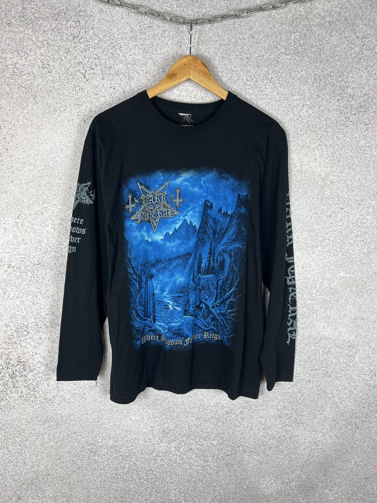 Band Tees Vintage Dark Funeral Where Shadows Forever Reign Longsleeve Size US M / EU 48-50 / 2 - 1 Thumbnail