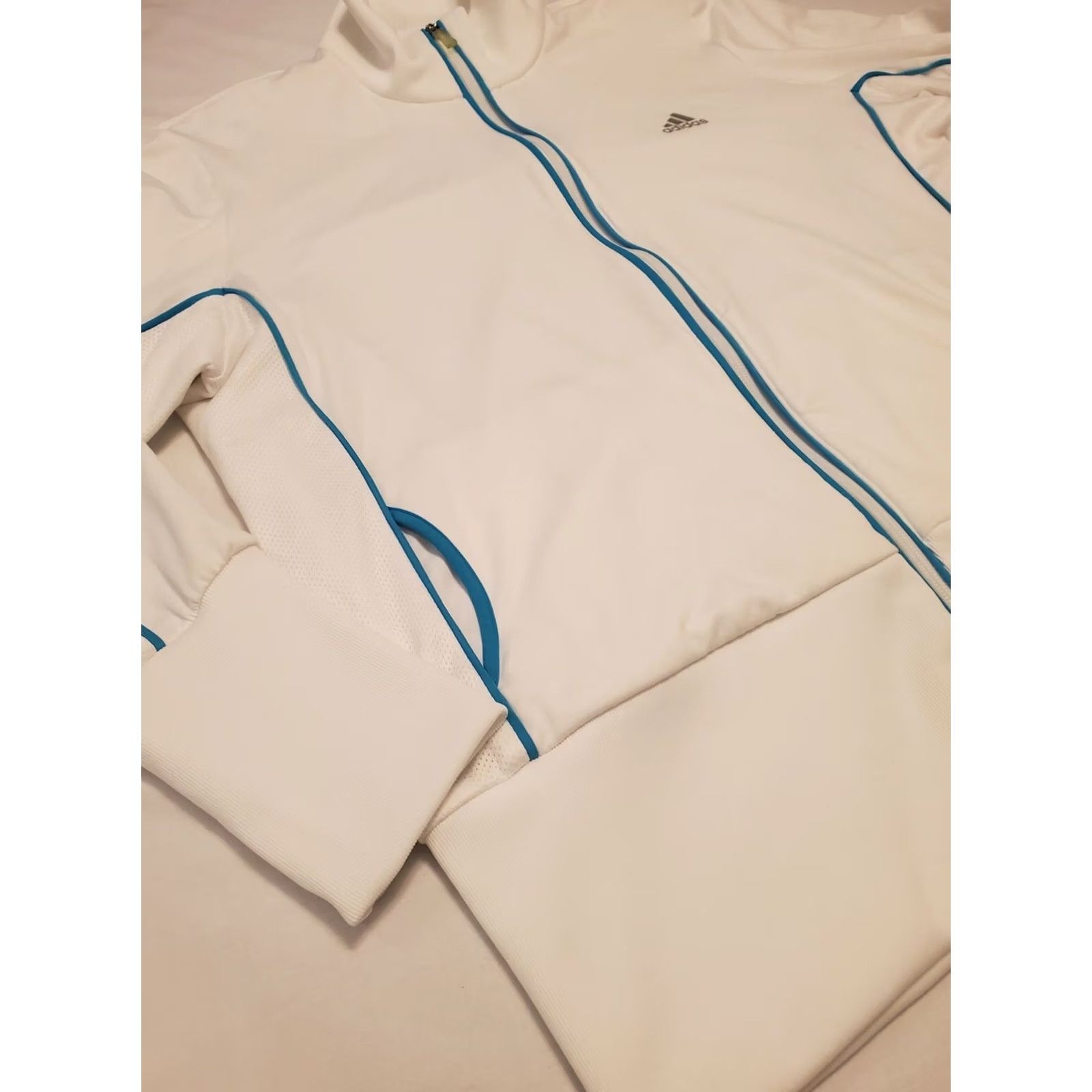 Adidas VINTAGE Adidas Supernova Clima365 Track Jacket White Womens Sz L Size L / US 10 / IT 46 - 3 Thumbnail