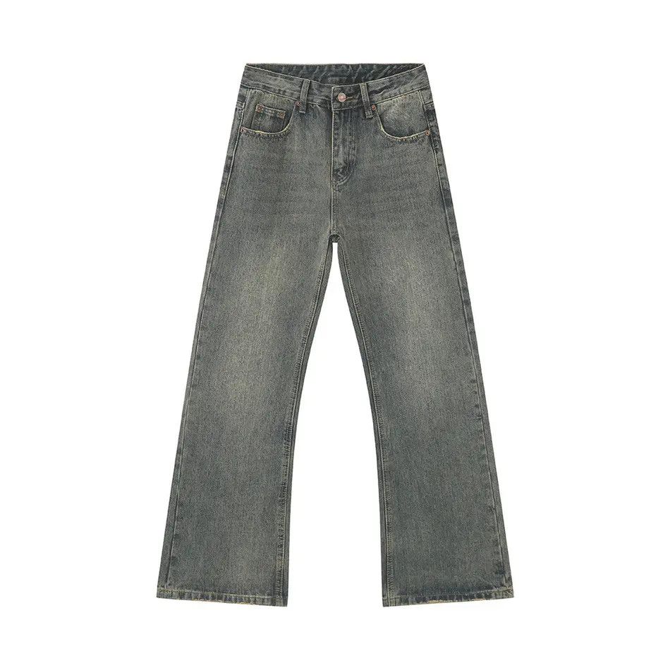 Japanese Brand Retro loose straight leg micro flared jeans Size US 32 / EU 48 - 5 Thumbnail