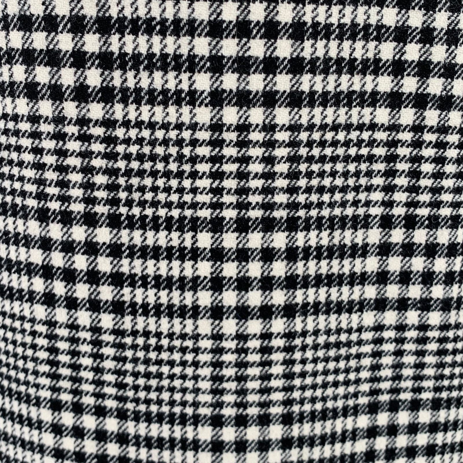 Lanvin Size 4 Black White Wool Blend Houndstooth Short Sleeve Dress Size S / US 4 / IT 40 - 2 Thumbnail