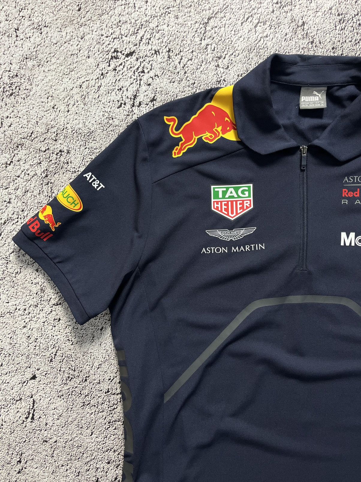 Puma × Red Bull Aston Martin 2017 Redbull Polo Formula One T-Shirt Size US XL / EU 56 / 4 - 2 Thumbnail