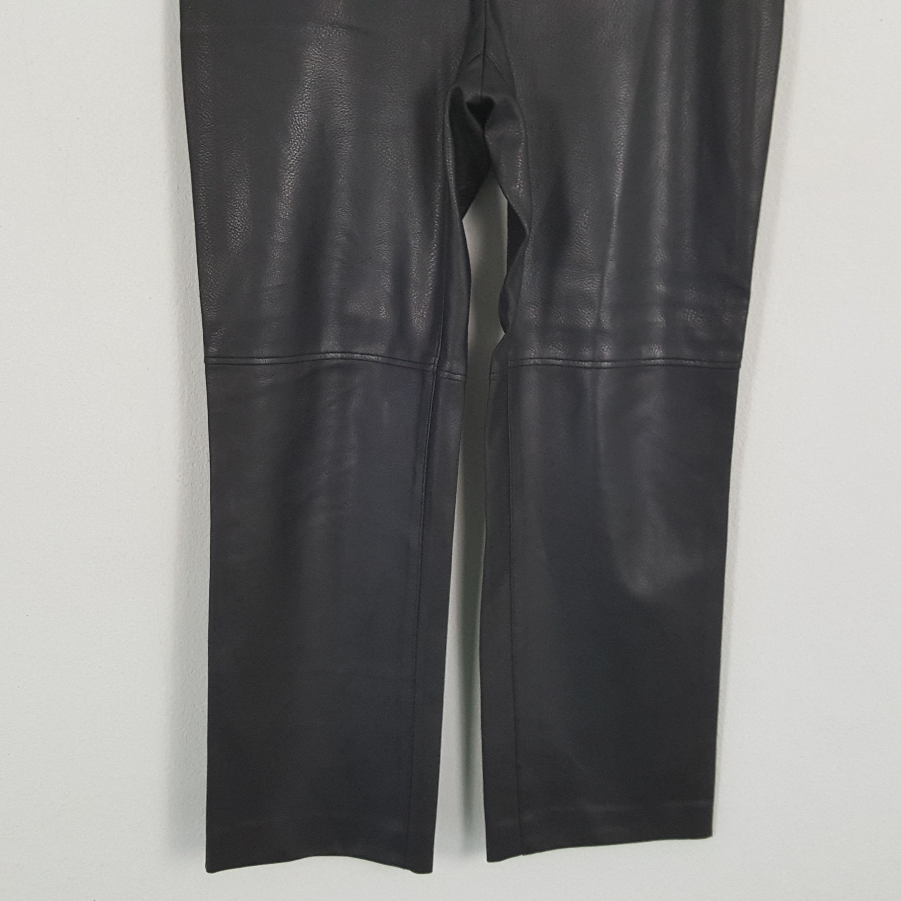 Marella × Vintage Vintage MARELLA TRICOT Italian Fashion Brand Leather Pants Size 28" / US 6 / IT 42 - 3 Thumbnail