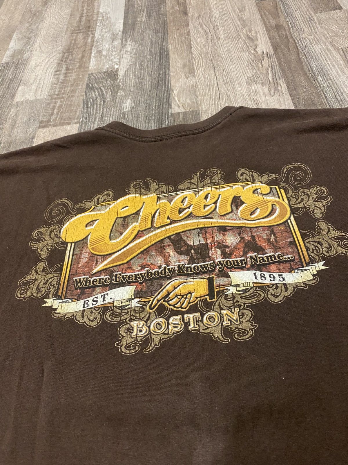 Vintage Vintage Cheers Boston 90’s Tee T Shirt Y2K Size US XL / EU 56 / 4 - 4 Thumbnail