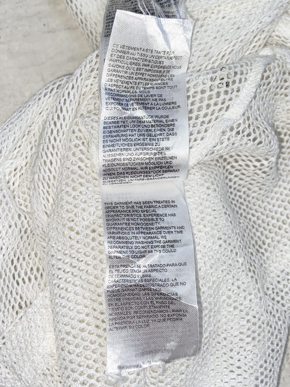 Diesel DIESEL White Mesh T-shirt Size US XS / EU 42 / 0 - 19 Thumbnail