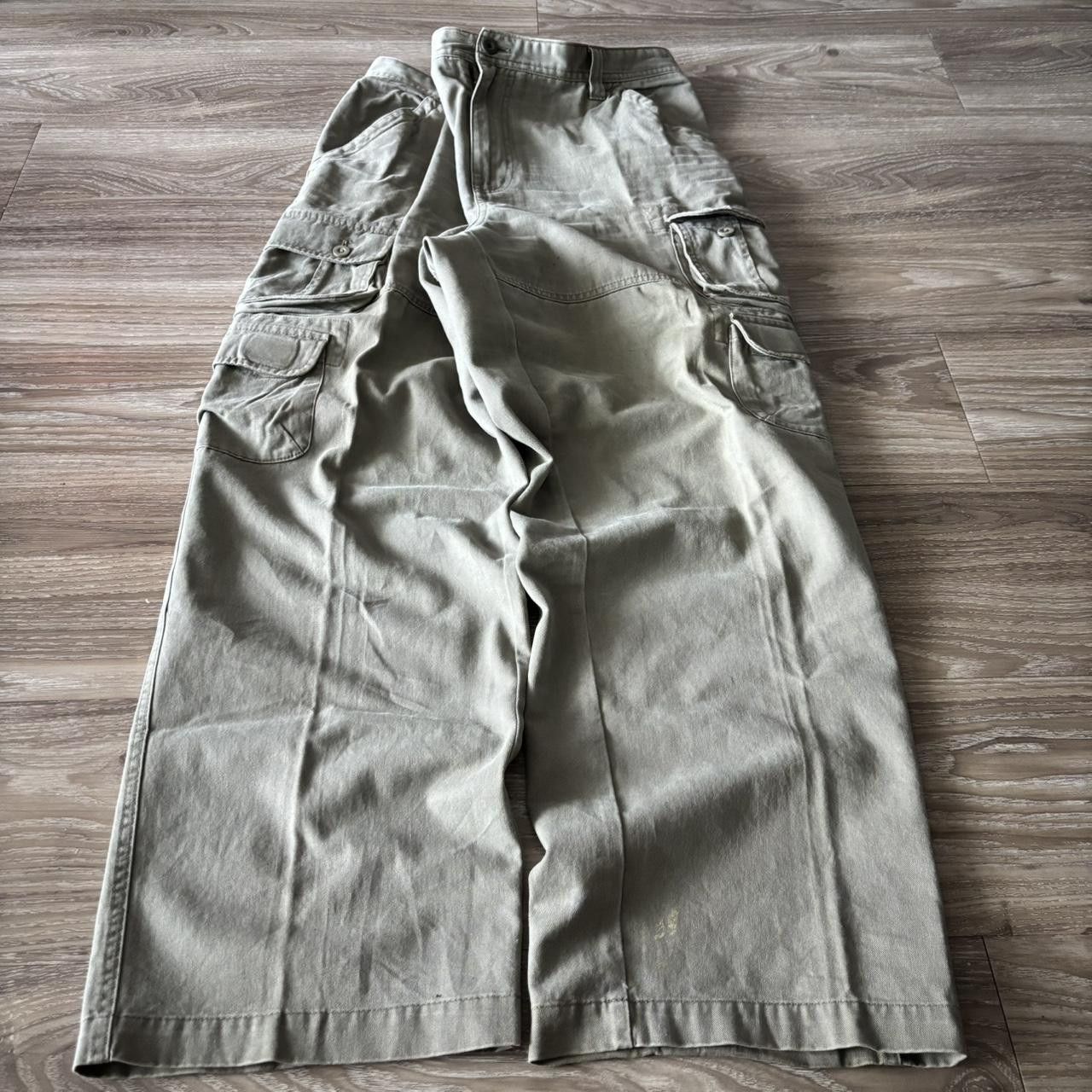 Vintage Crazy Vintage Y2K/2000s Baggy Khaki Streetwear Skater Cargo Pants! 36x30 Size US 36 / EU 52 - 3 Thumbnail