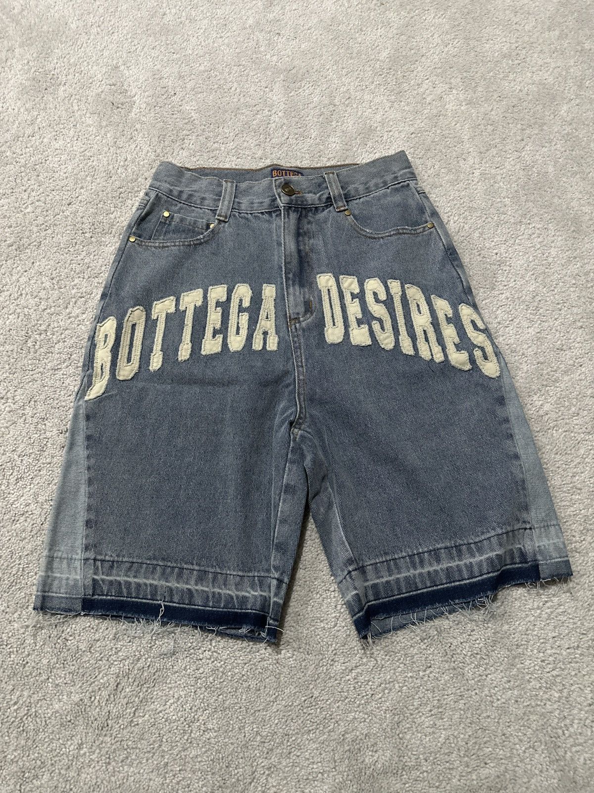 Bottega Desires Blue Jean Shorts