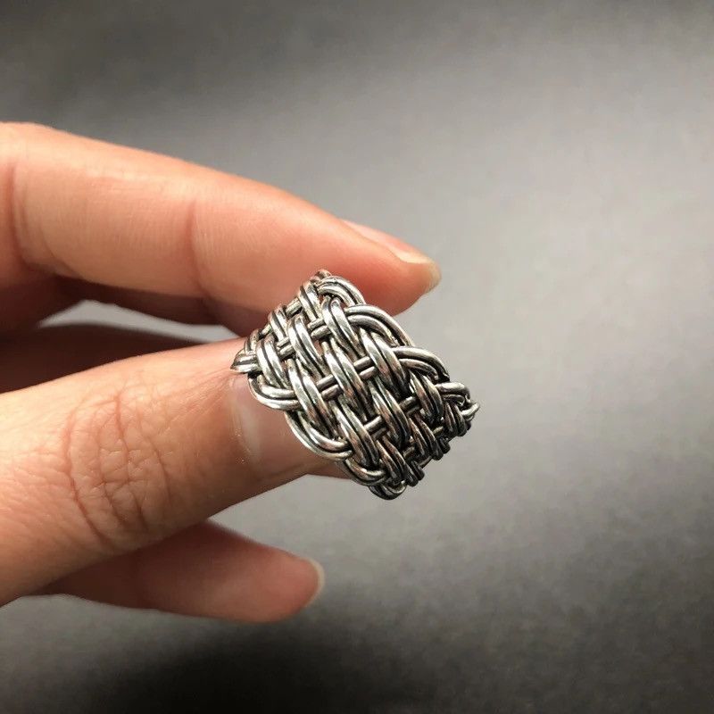 Jewelry × Vintage 925 Sterling Thai Silver Flower Ladies Finger Rings Size ONE SIZE - 3 Thumbnail