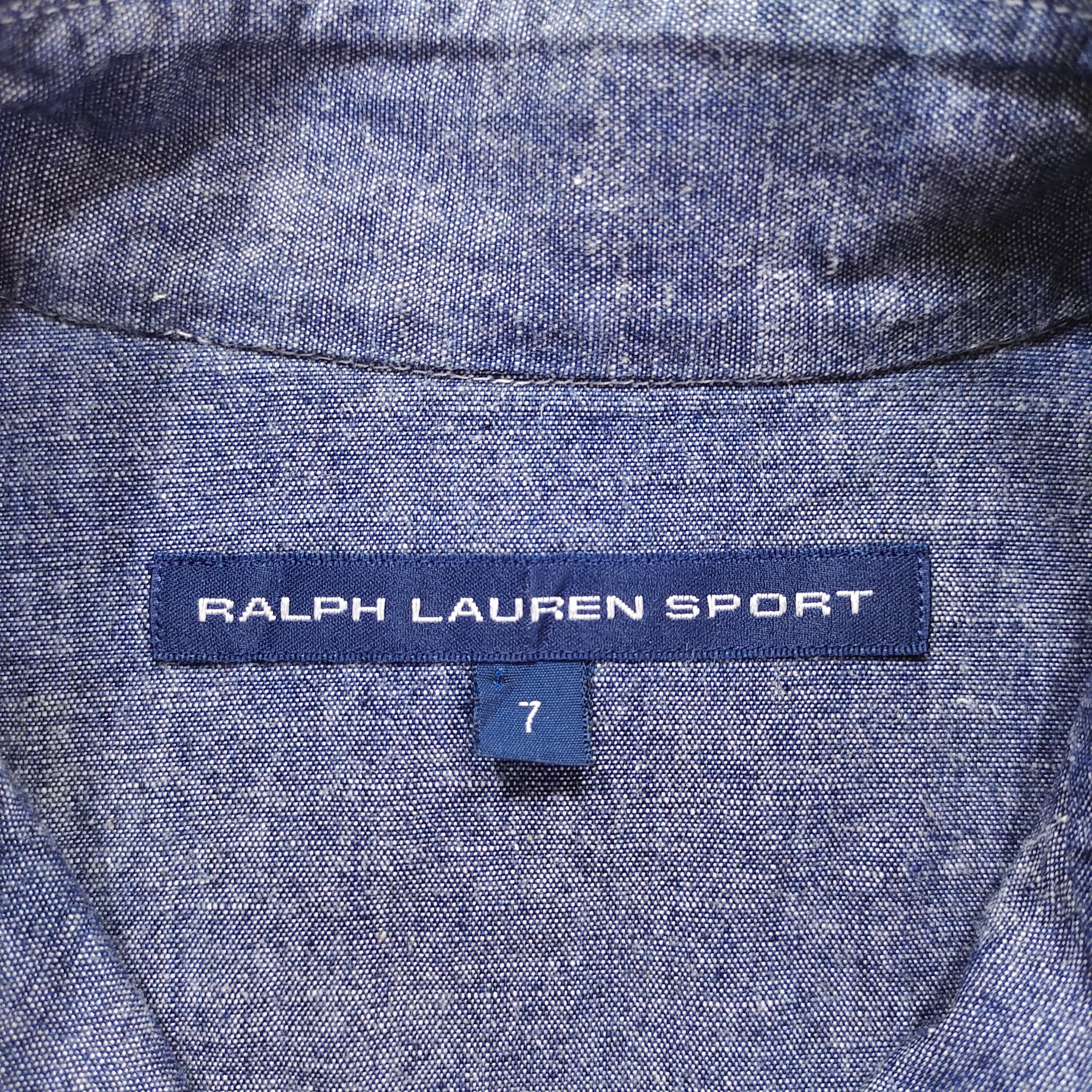 Polo Ralph Lauren RALPH LAUREN SPORT DENIM PEARL SNAP BUTTON UP SHIRT SIZE 7 Size M / US 6-8 / IT 42-44 - 8 Thumbnail