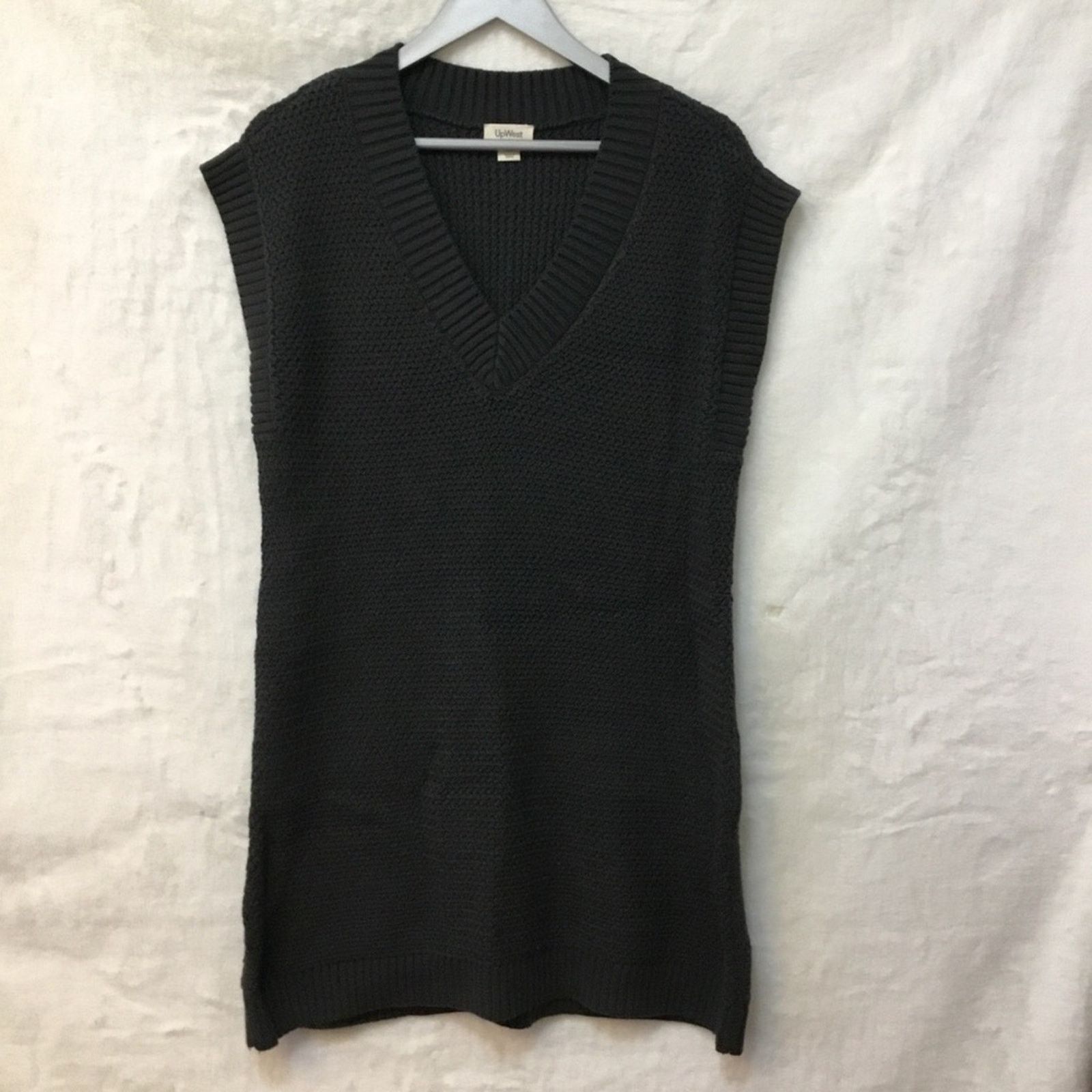 Other UpWest Dark Gray V-Neck Sweater Dress Size M / US 6-8 / IT 42-44 - 1 Thumbnail