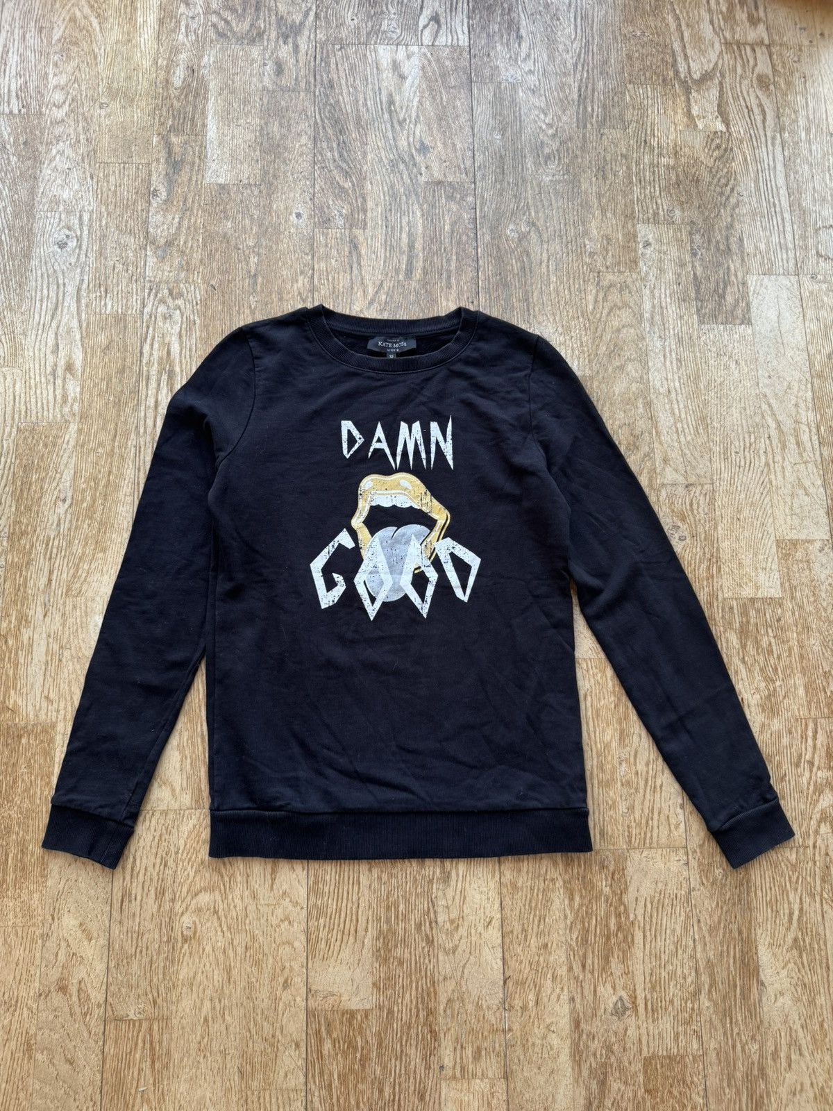 Vintage RARE KATE MOSS VINTAGE DESIGNER SWEATSHIRT CREWNECK Size US S / EU 44-46 / 1 - 1 Thumbnail