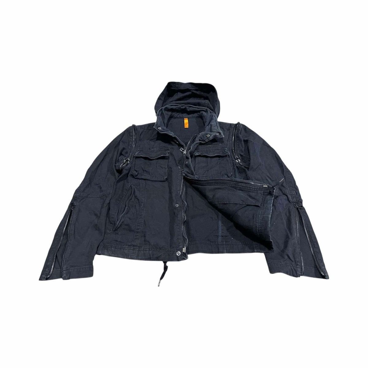 Designer × Ermenegildo Zegna × Z Zegna 🔥Vintage Ermenegildo Zegna Biker Jacket Detachable Wire Edge Size US M / EU 48-50 / 2 - 5 Thumbnail