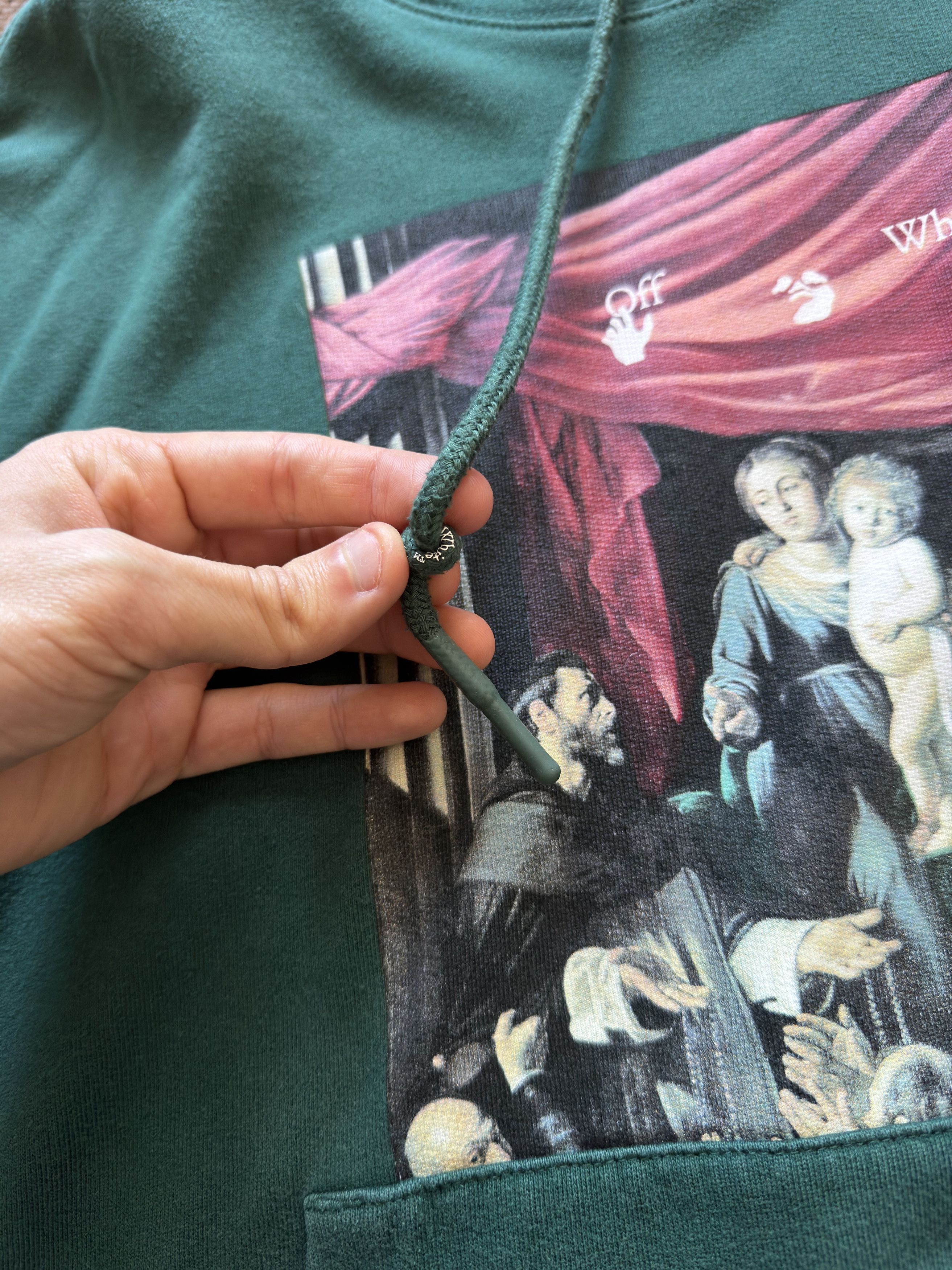 Off-White Off-White Hoodie Caravaggio Painting Hooded Dark Green Size US L / EU 52-54 / 3 - 4 Thumbnail