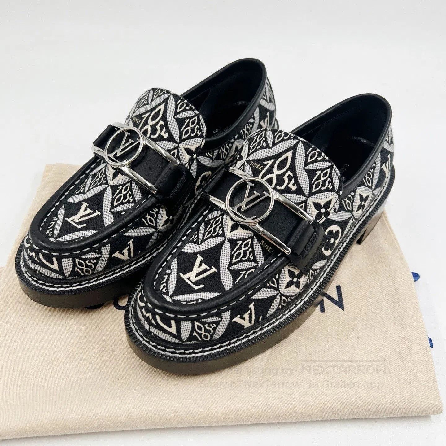 Louis Vuitton LV 1854 Monogram Platform Loafers. Size US 5.5 / IT 35.5 - 1 Thumbnail