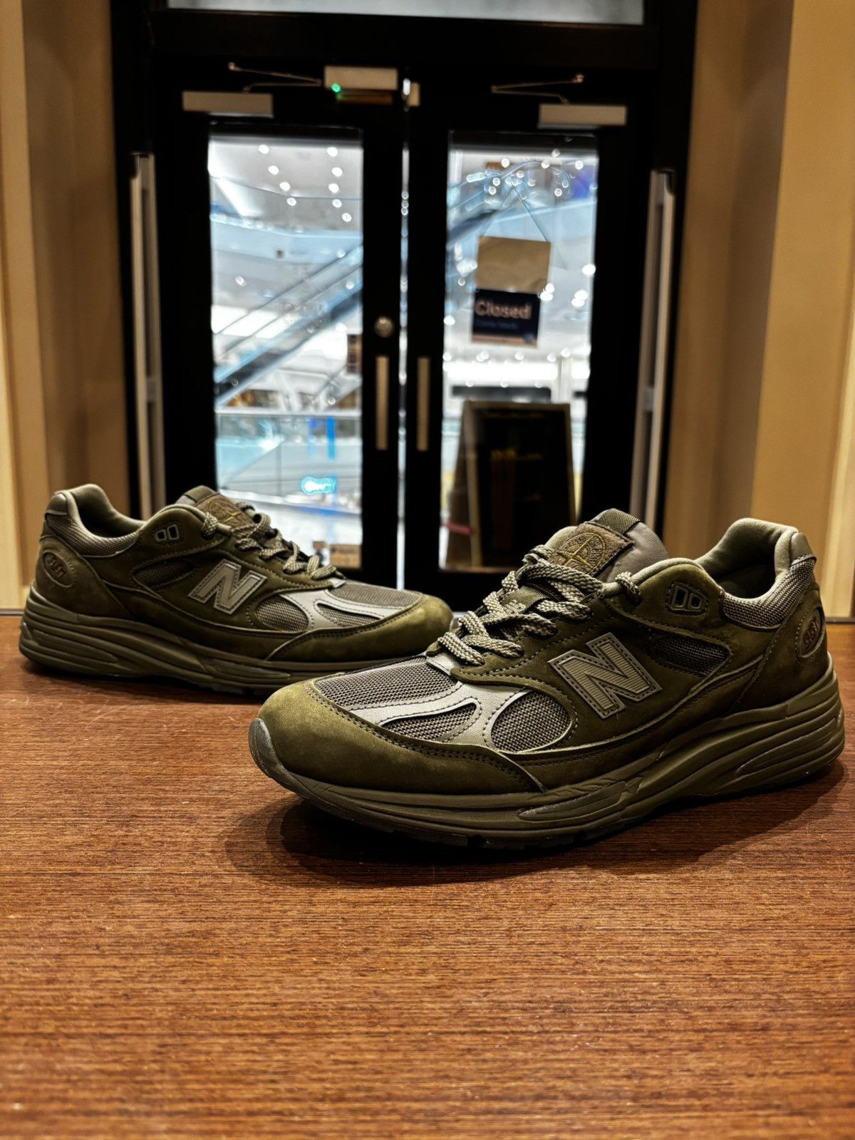 New Balance × Stone Island NB X Stone Island 991 V2 ‘MI UK Ghost Pack Green’ Size US 10.5 / EU 43-44 - 1 Thumbnail