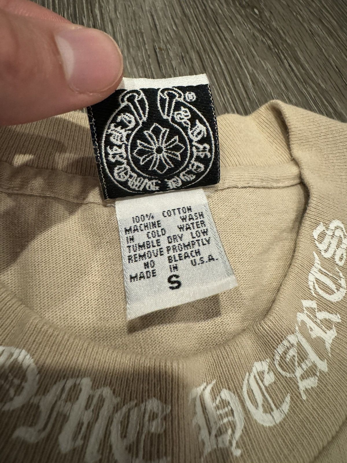Chrome Hearts Chrome Hearts x Browns London Cream Beige Tee Small Size US S / EU 44-46 / 1 - 9 Thumbnail