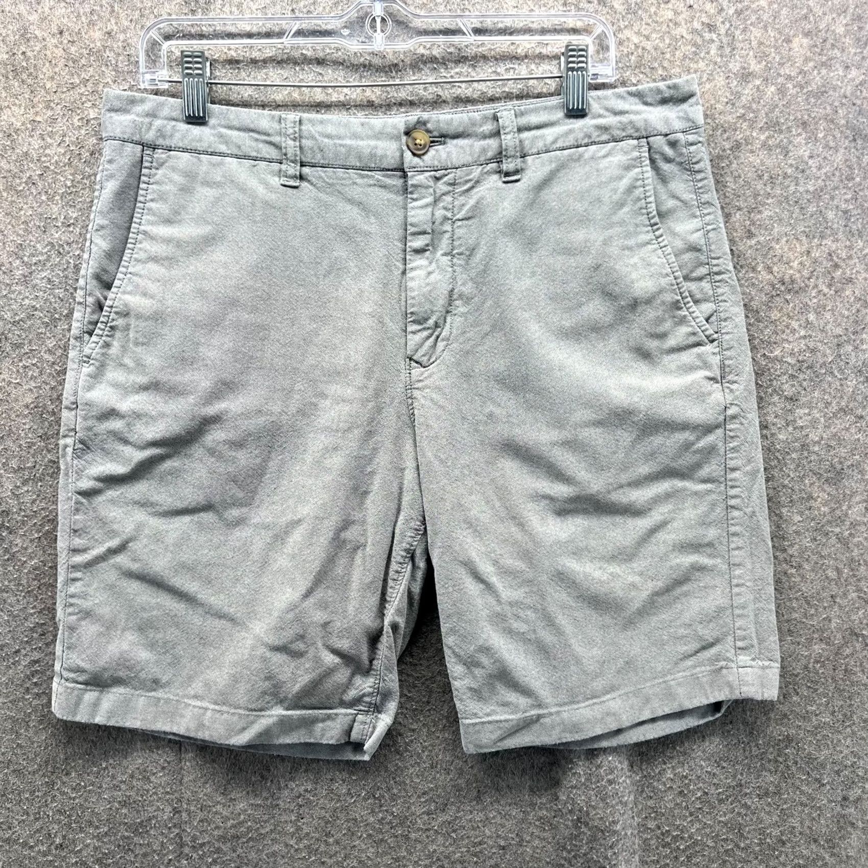 Bonobos Bonobos Shorts Men 33 Gray Cotton Flat Front Casual Chino Golf Golfer Stretch Polo? Size US 33 - 2 Thumbnail