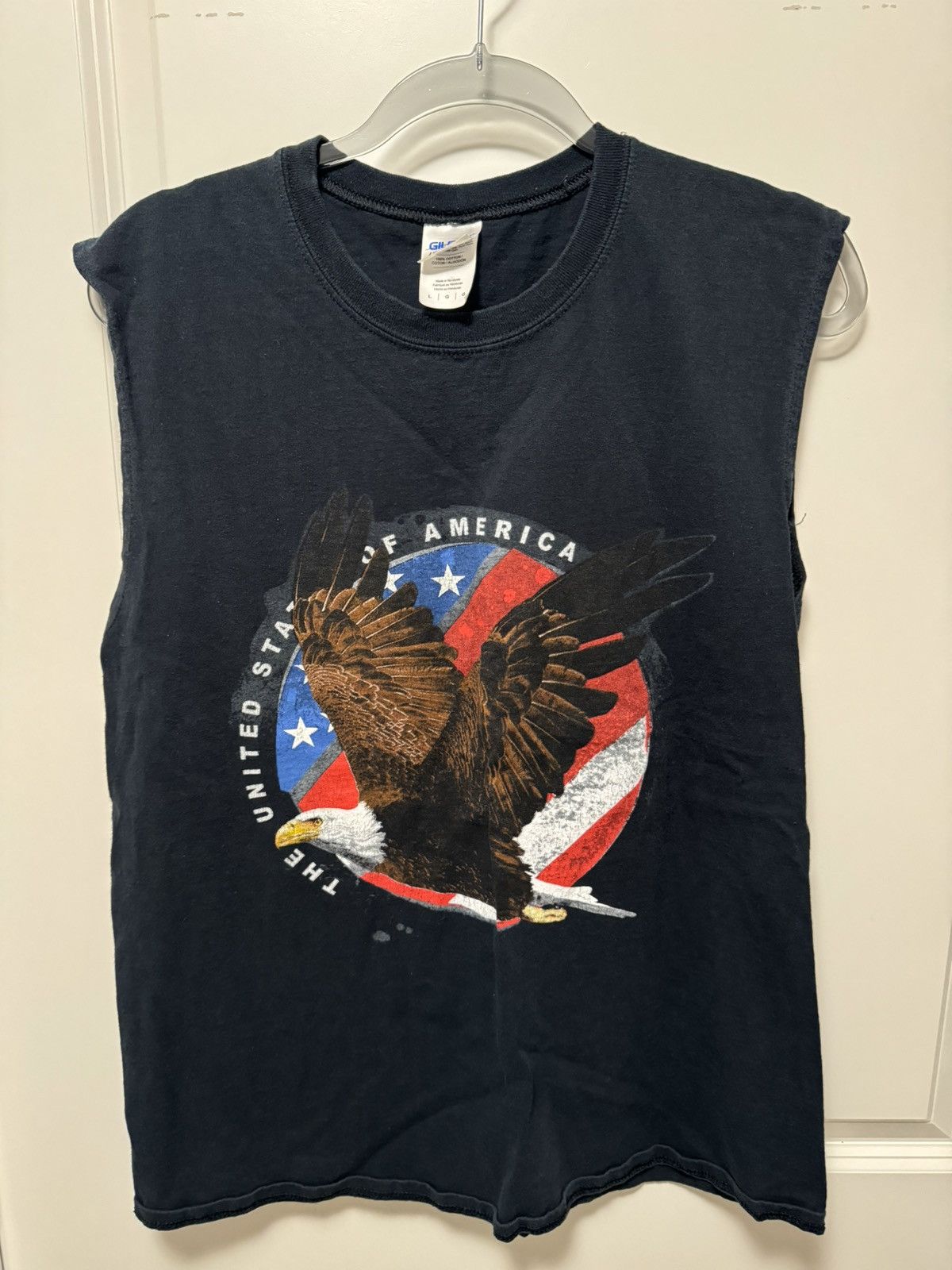 Gildan Vintage Gildan USA Eagle Cutoff Size US L / EU 52-54 / 3 - 1 Thumbnail