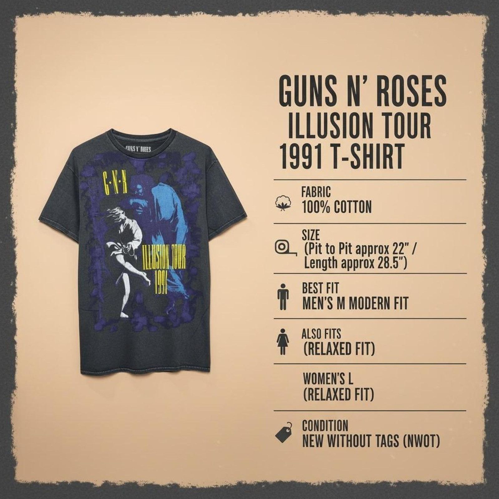 Other Guns n roses illusion tour Size US M / EU 48-50 / 2 - 6 Thumbnail
