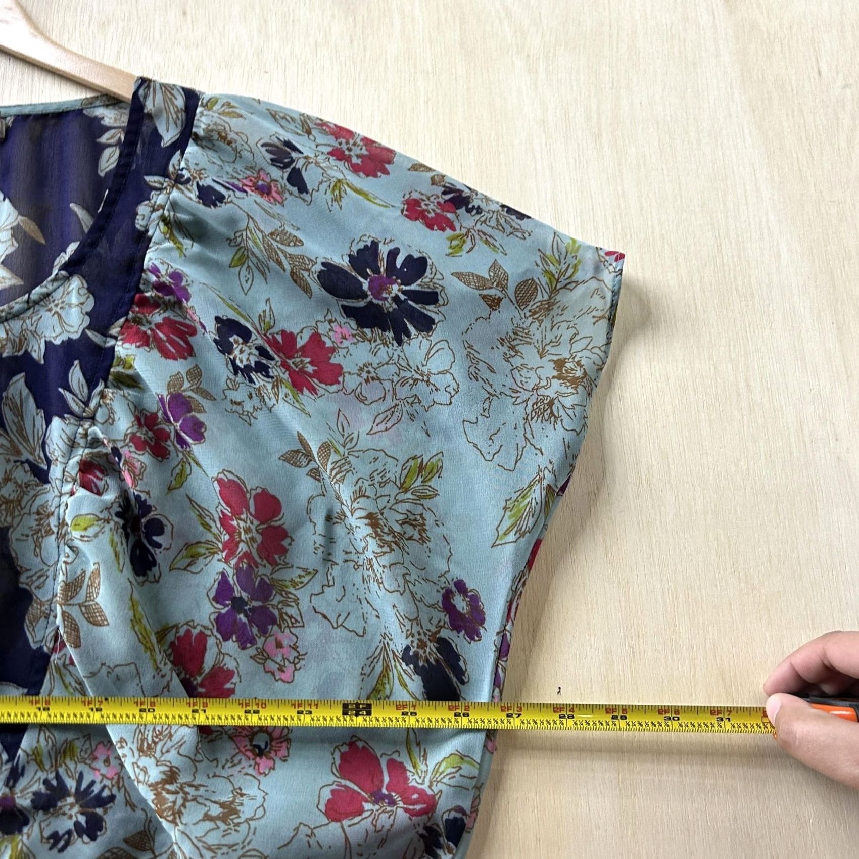 Vintage Love 21 Kimono Blouse Womens Small Blue Floral Sheer Chiffon Short Sleeve Shirt Ladies Casual Summer Vintage: No Gender: Womens Size S / US 4 / IT 40 - 7 Thumbnail