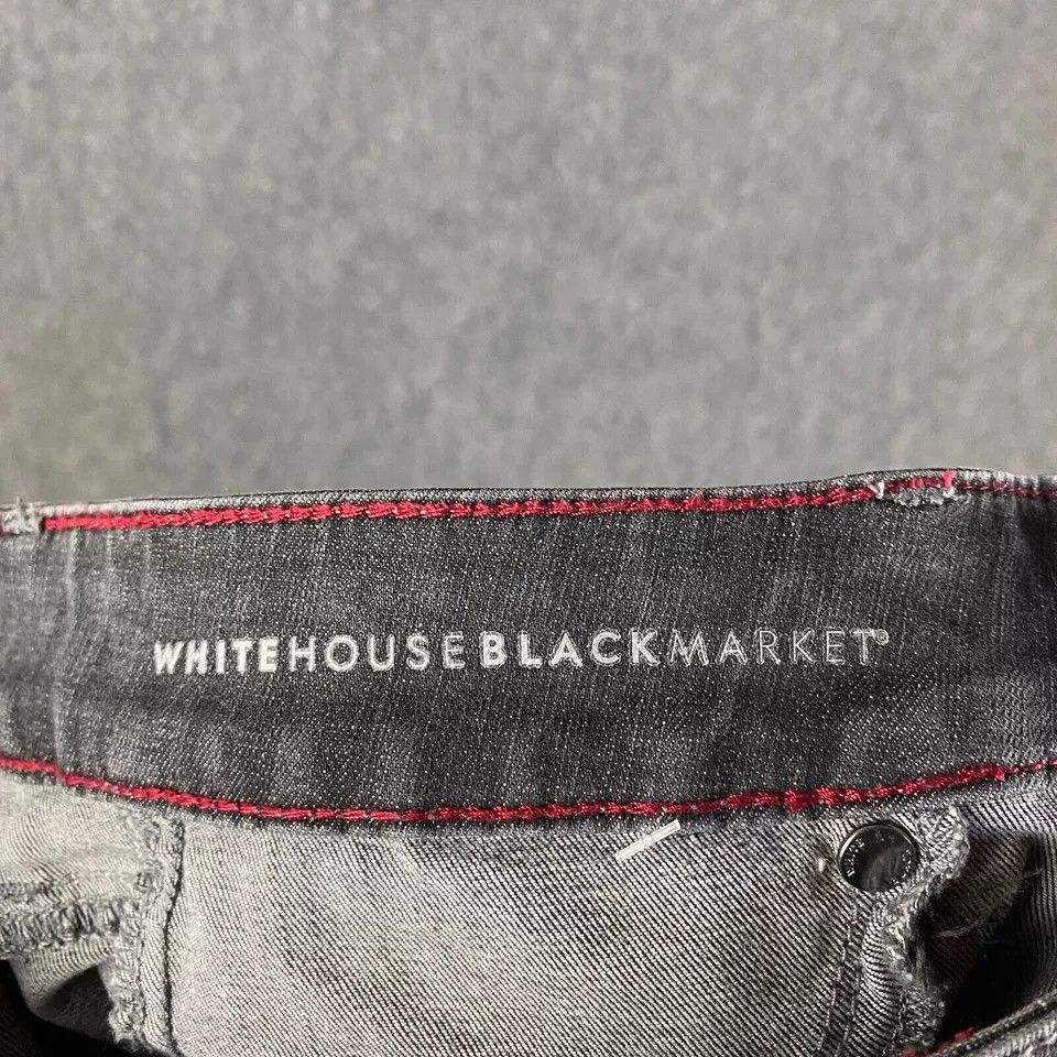White House Black Market White House Black Market Women's Size 2L Jegging Denim Gray Size 26" / US 2 / IT 38 - 9 Thumbnail