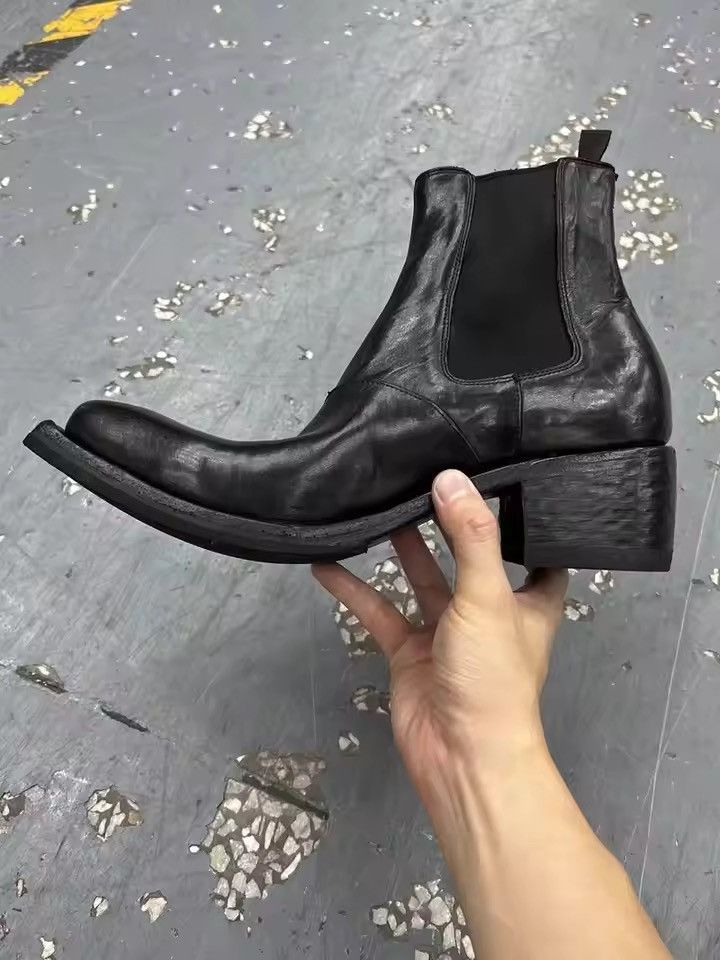 Japanese Brand Real Cow Genuine Leather Designer British Chelsea Boots Size US 11 / EU 44 - 11 Thumbnail