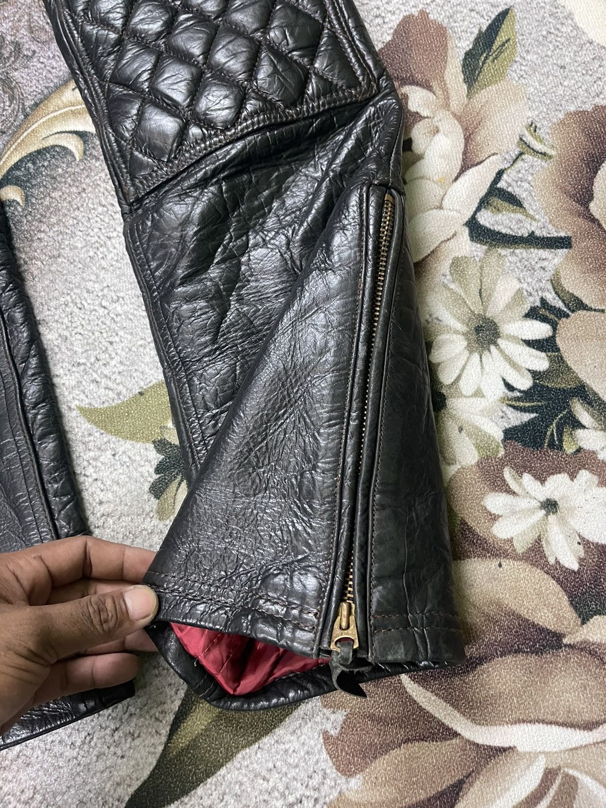 DuPont × WEST RIDE West Ride Dupont Buffalo Leather Racing Motorcycle Size US 31 - 11 Thumbnail