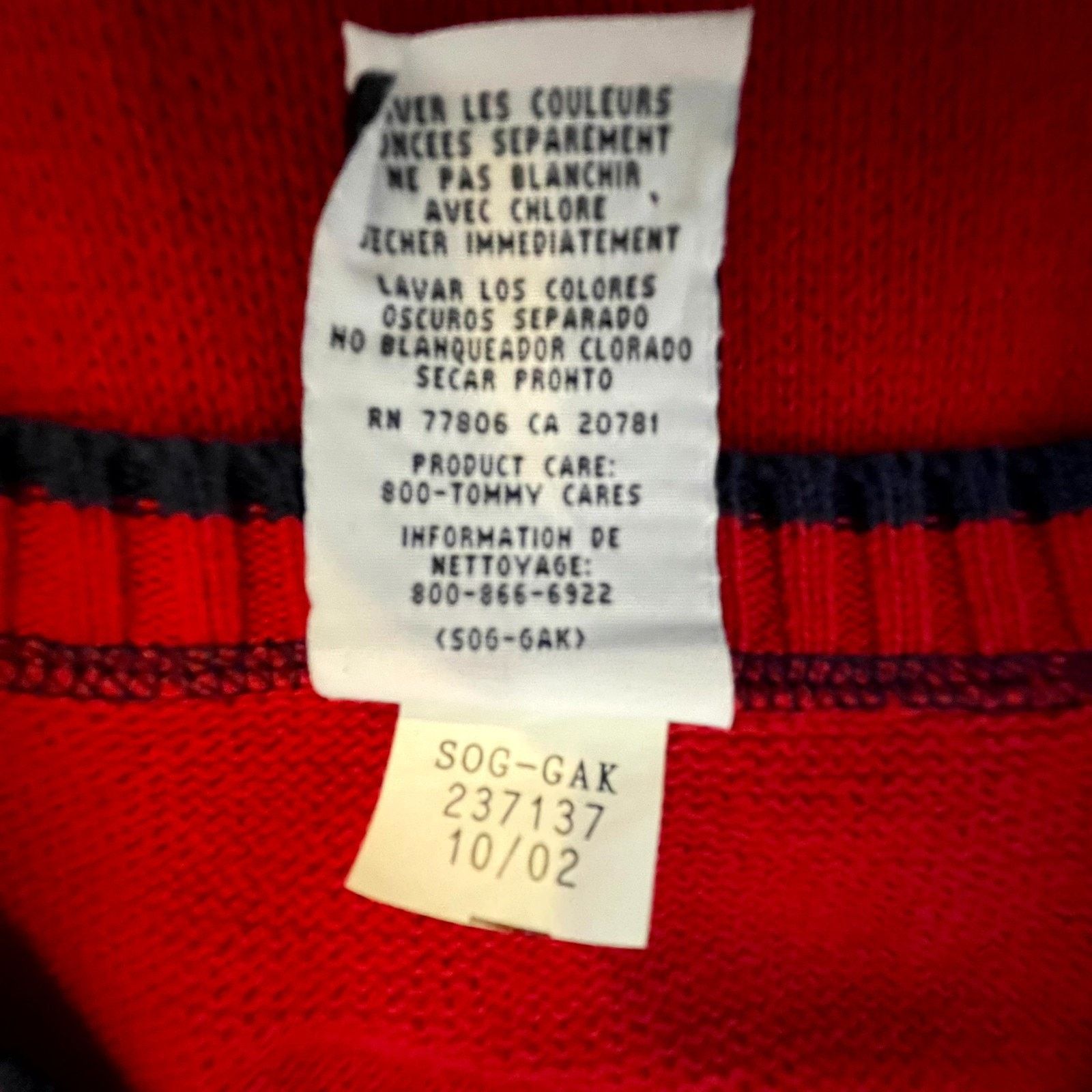 Tommy Hilfiger Vintage Tommy Hilfiger Sweater Dress XL Red Navy Knit Preppy Size XL / US 12-14 / IT 48-50 - 6 Thumbnail