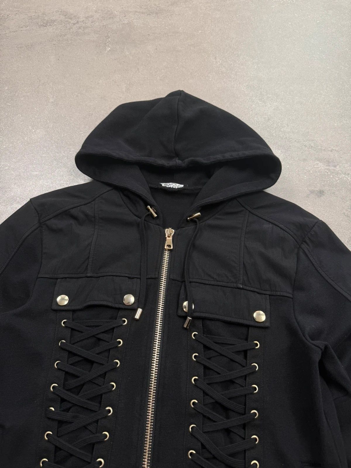Balmain Balmain zip hoodie ss2017 Lacing archive street wear Size US S / EU 44-46 / 1 - 4 Thumbnail