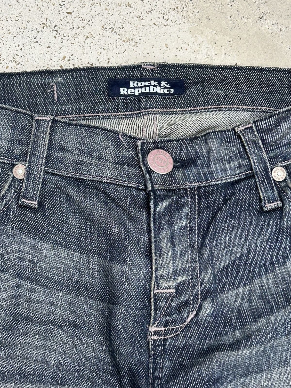 Hysteric Glamour Vintage Extreme Flare Jeans Rock Republic Sanforized Denim Size US 31 - 17 Thumbnail