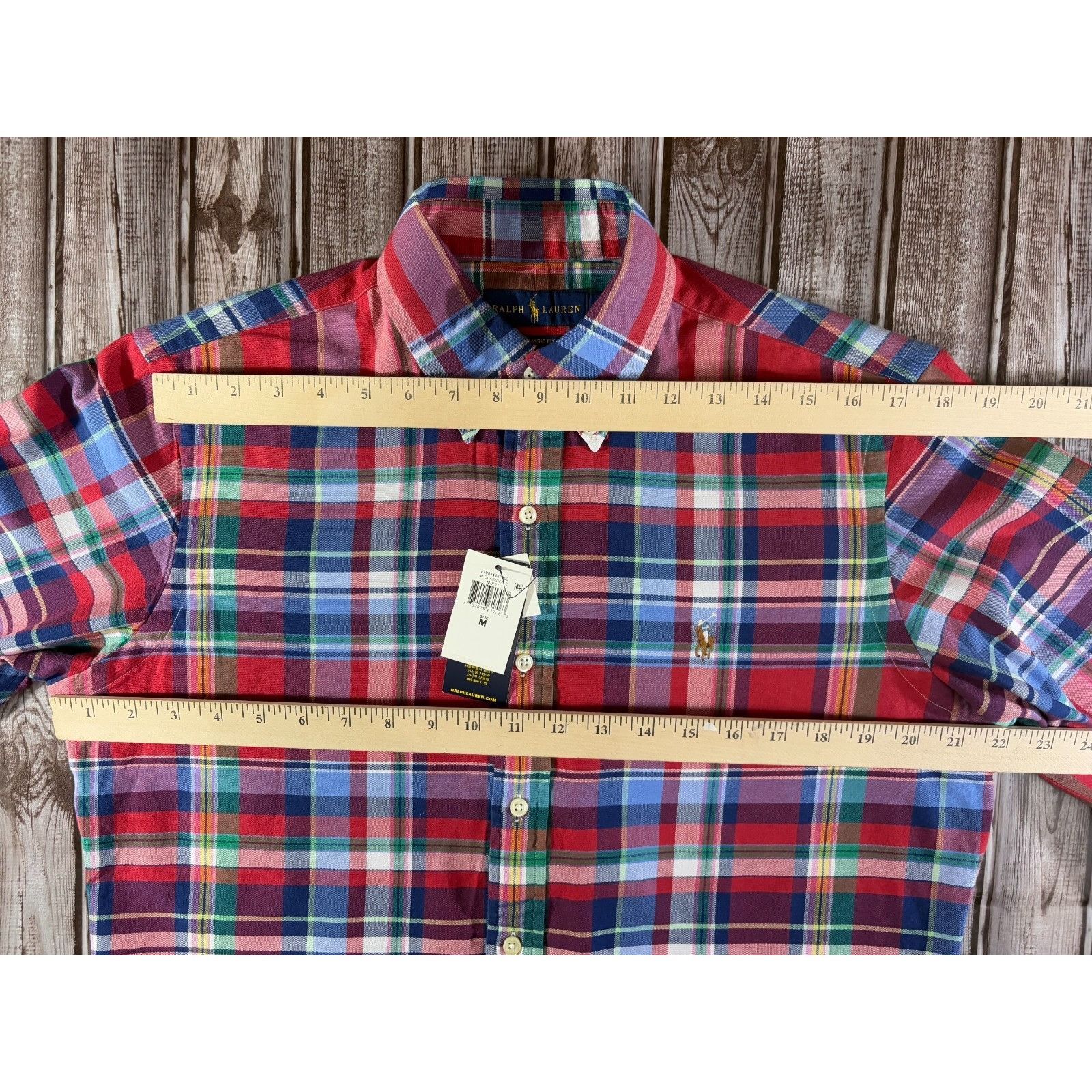 Polo Ralph Lauren Polo Ralph Lauren Classic-Fit Oxford Plaid Shirt size M mult Size US M / EU 48-50 / 2 - 12 Thumbnail
