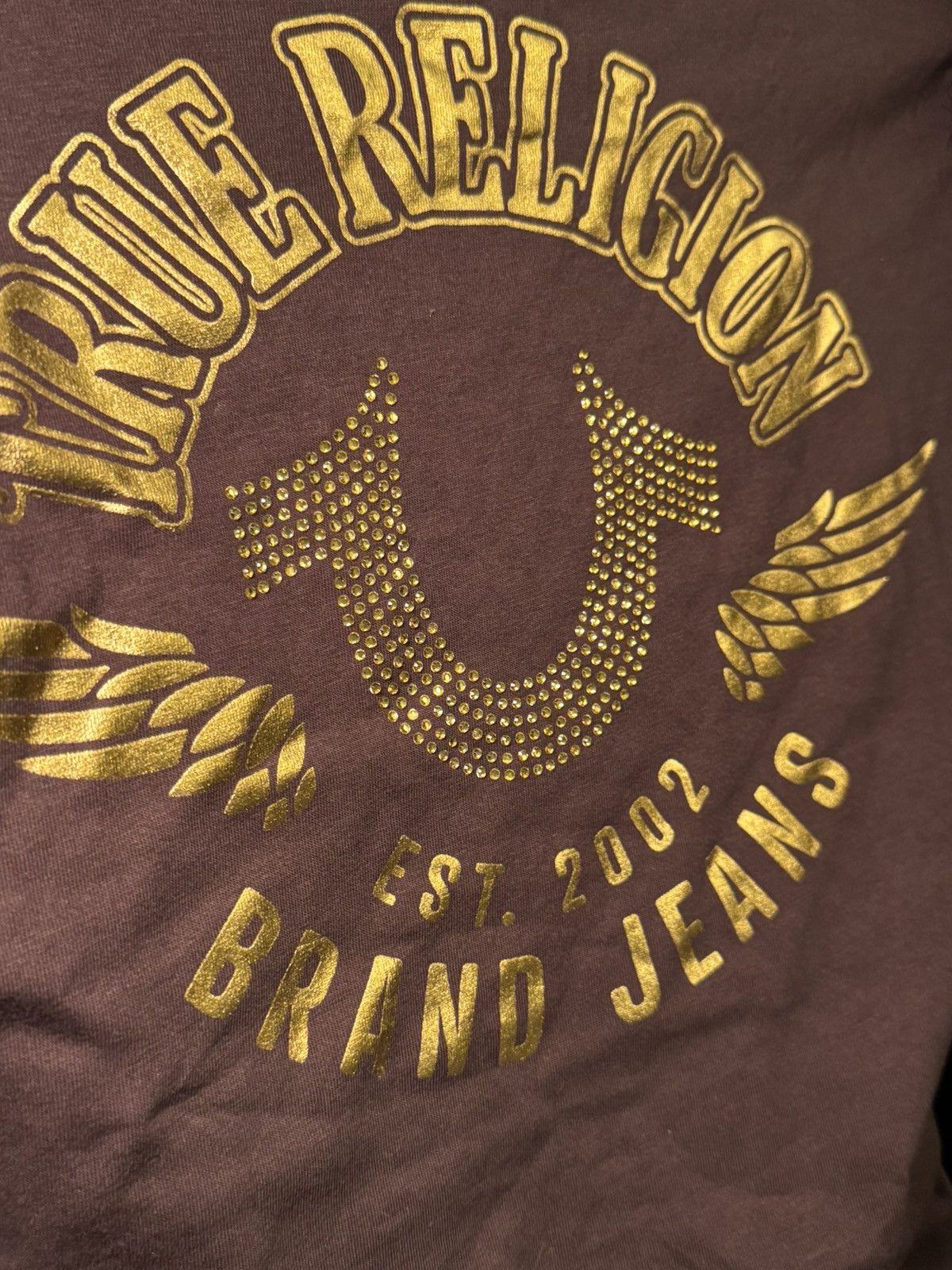 True Religion True Religion Java Crystal HS Wing Crew Tee Size M Size M / US 6-8 / IT 42-44 - 6 Thumbnail