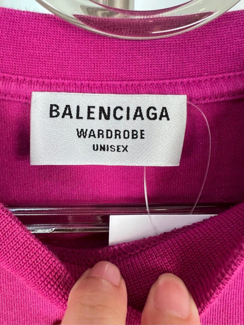 Balenciaga Balenciaga Pink Tie-Dye Coke Wave Short Sleeve T-Shirt Size US M / EU 48-50 / 2 - 3 Thumbnail