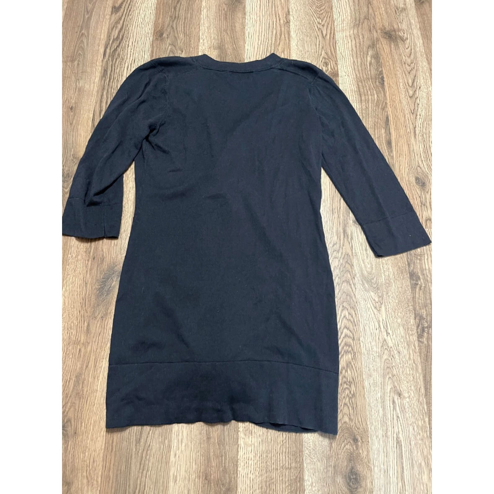 Banana Republic Banana Republic Sweater Cardigan, Women's Size Small, Black, Long Sleeve, Regular Fit, 100% Solid, Casual, Fall/Spring/Summer, Women Size S / US 4 / IT 40 - 2 Thumbnail