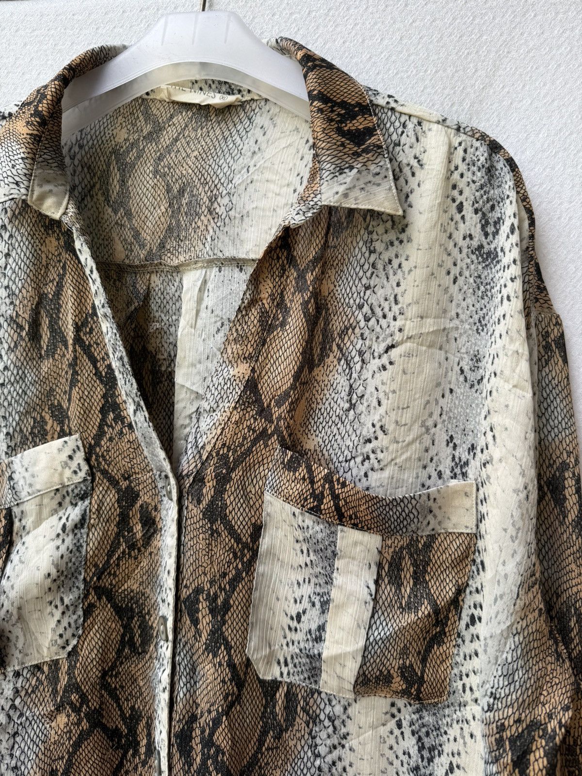 Japanese Brand The nines snake skin Ifsixwasnine style shirt Size US XL / EU 56 / 4 - 4 Thumbnail