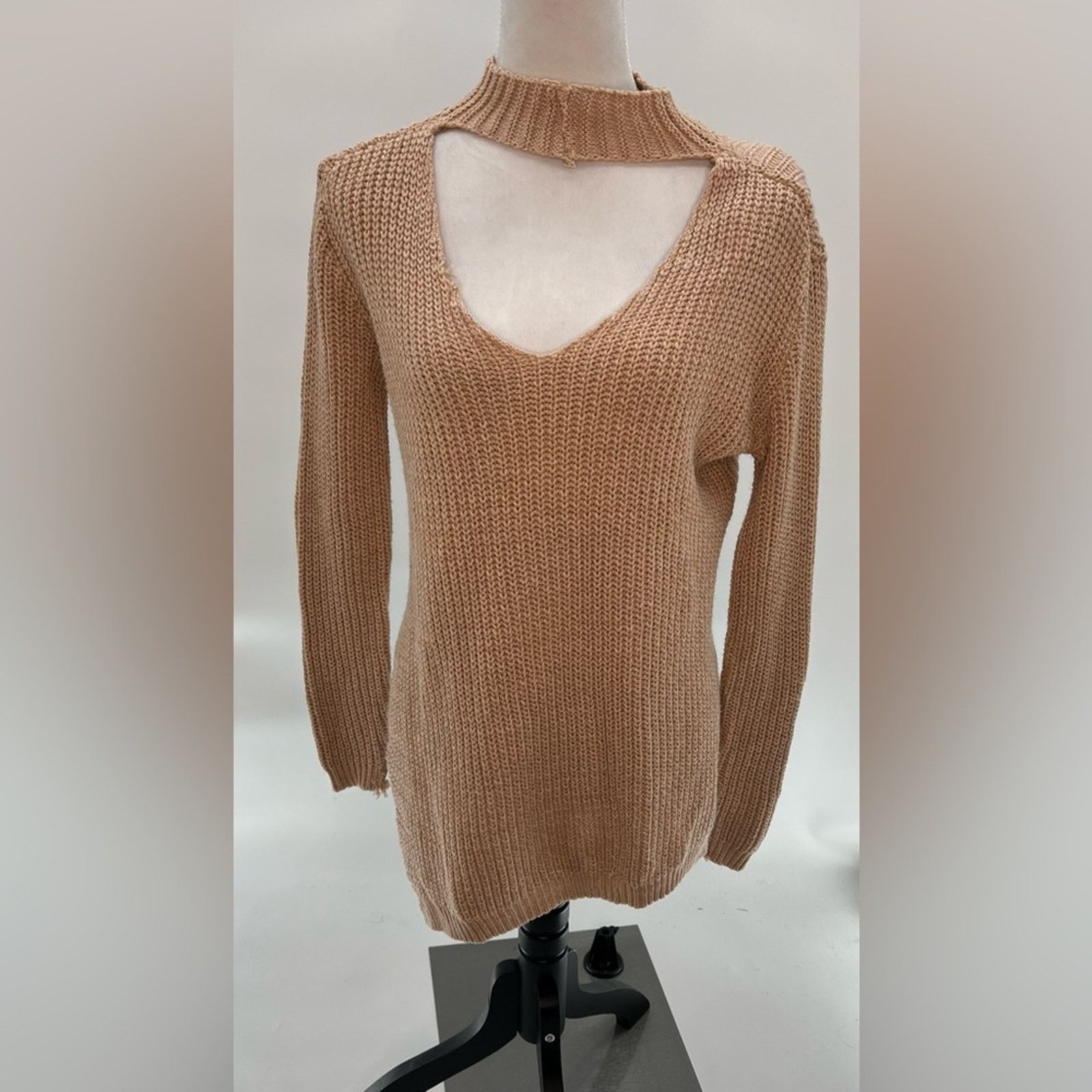& Other Stories BOOHOO PLUS CHOKER SIDE SPLIT SWEATER Sz 12 Size XL / US 12-14 / IT 48-50 - 2 Thumbnail