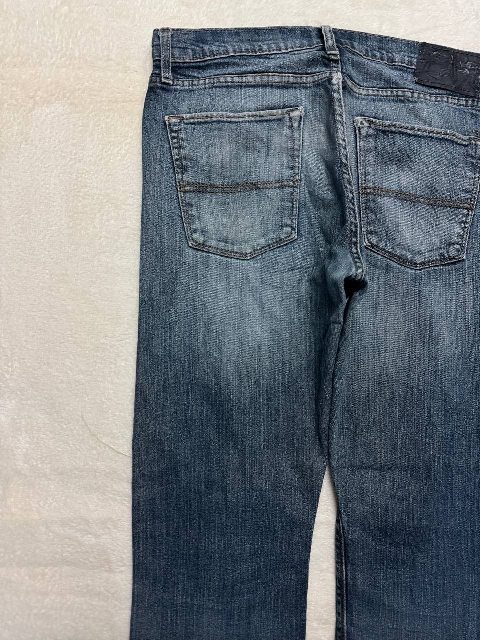 Levi's GRUNGE Levi’s Slim Straight Fit Faded Distressed Blue Jeans Size US 33 - 17 Thumbnail
